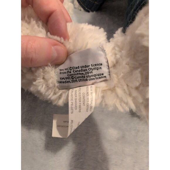 Hudson’s Bay Canada Olympic Team Bear Plush 2012 Denim Jacket Collectible - Picture 5 of 5